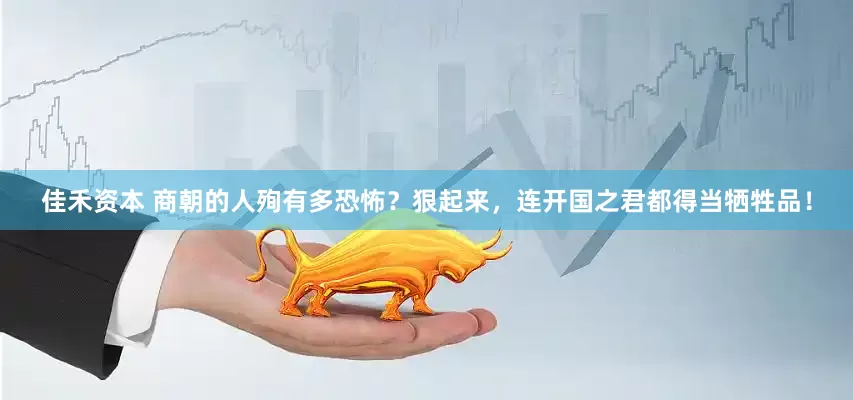 佳禾资本 商朝的人殉有多恐怖？狠起来，连开国之君都得当牺牲品！